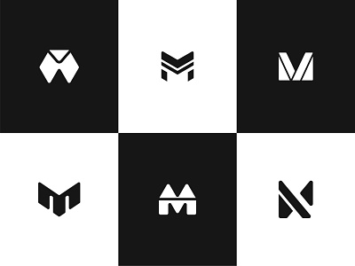 M Logo Concepts clean flat logo logomark minimal simplelogo vector