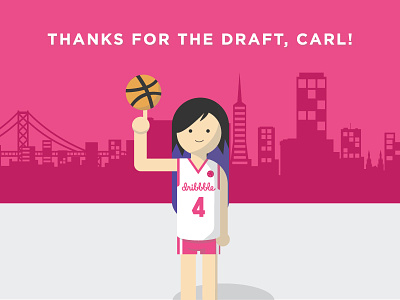 Hello Dribbble! debut draft drafted thank you