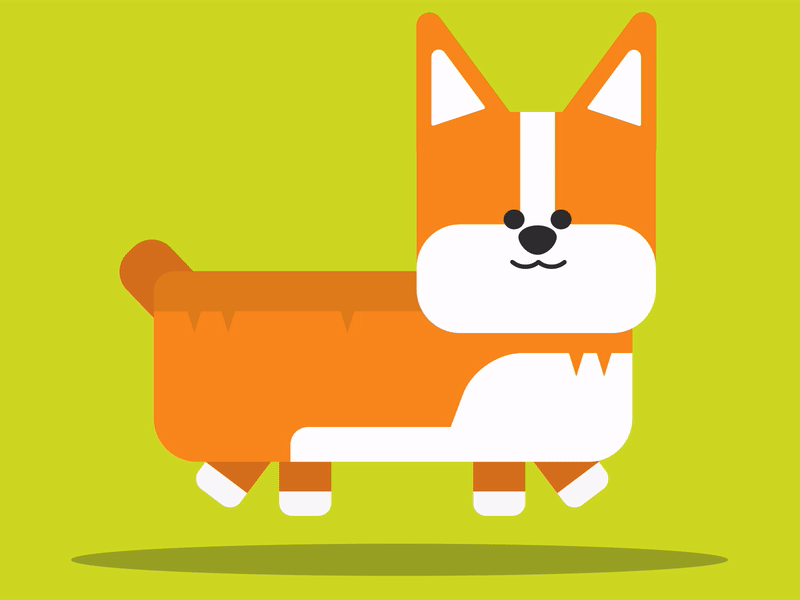 Happy Corgi animation corgi invision