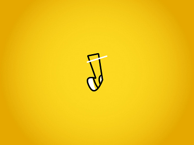 Sock Company Logo cartoon design fun funky graphic socks yellow
