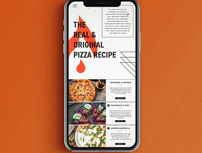 Mobile ordering UX/UI layout app layout mobile ui pizza menu ux ui web design