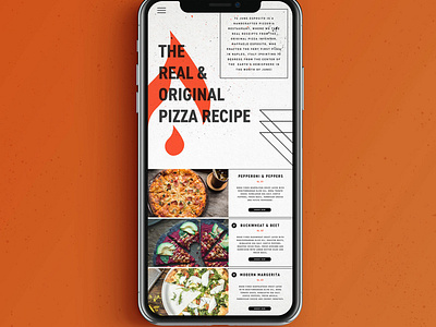 Mobile ordering UX/UI layout