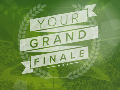 Grand finale Graduation Prep brand cincinnati college event graduation lensflare typography