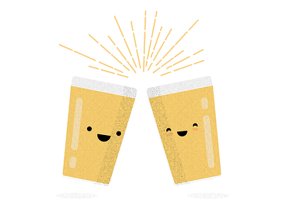 Cheers! beer coffee drinks happy