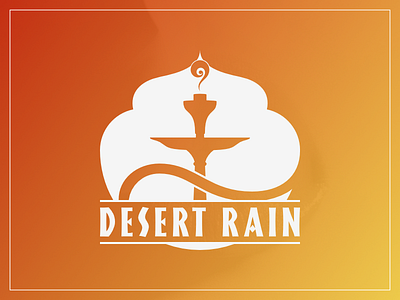 Desert Rain Logo branding hookah logo shisha vector