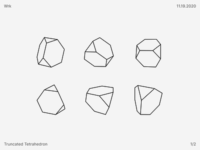 Truncated Tetrahedron 3d angles basic brand branding exploration form forms geometric geometry lines mark orbit shape shapes sharp simple stone tool tools