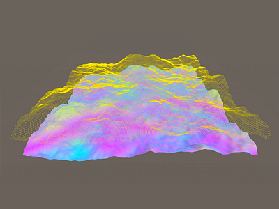 Noisy Texture 3d colors mountains neon procedural rendering texture unity unity3d