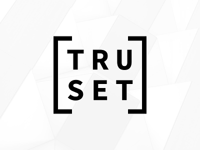 TruSet - Unofficial Logo block bold brand consensys crypto cryptocurrency data eth etherium geometric logo truset