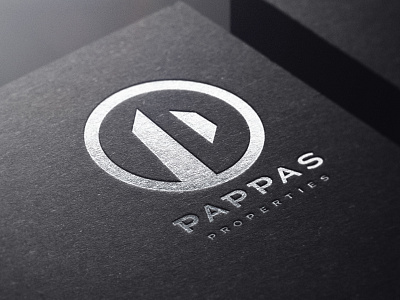 Pappas (foil stamped) design icon logo type vector
