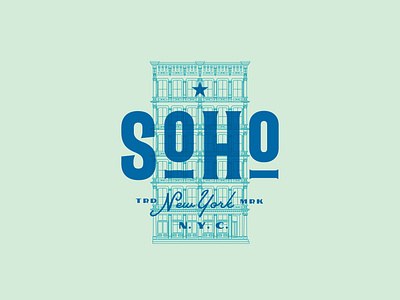 Soho - branding design icon illsutrator illustration logo ny nyc soho typography