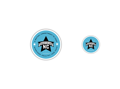 Count on Me NC - Logo explore badge branding design illustration logo nc north carolina type typography vector