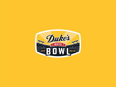 Dukes Mayo Bowl Final logo branding design dukes mayo bowl icon illustration jon cain logo logodesign north carolina type typography vector