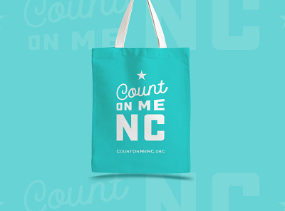 Count on Me NC - Totes branding design icon logo nc north carolina typography