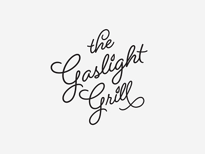 Gaslight Grill - Exploration v3 charlotte charlotte nc design gaslight grill illustration logo logo design logo exploration north carolina typography vector
