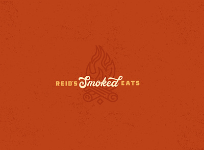 Reid's Smoked Eats - Concept 2 branding design illustration logo type typography vector