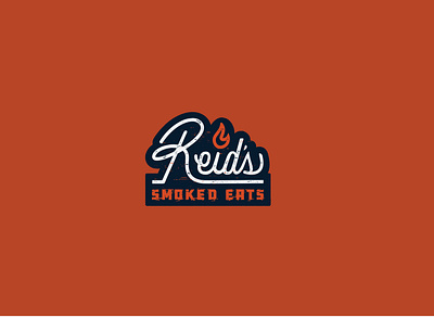 Reid's Smoked Eats - Concept 3 (approved) branding design illustration logo type typography vector