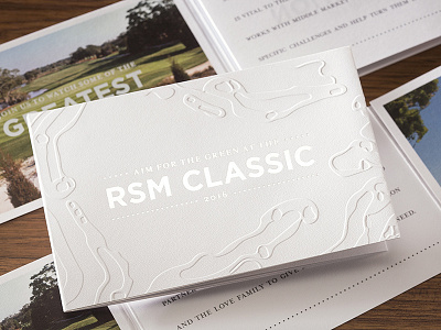 RSM CLASSIC - Invite detail detail emboss foil invite