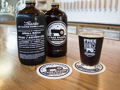 Free Range Brewing - design beer branding logo