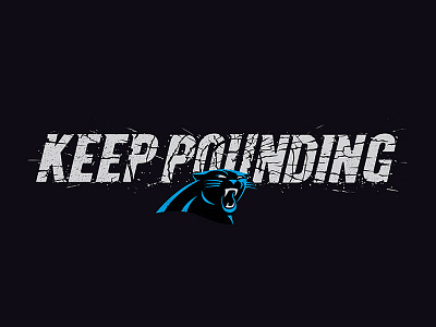 Keep Pounding branding design type