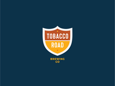 Tobacco Road Brewing exploratory badge beer brewing design icon illustration logo redesign road tobacco type typography