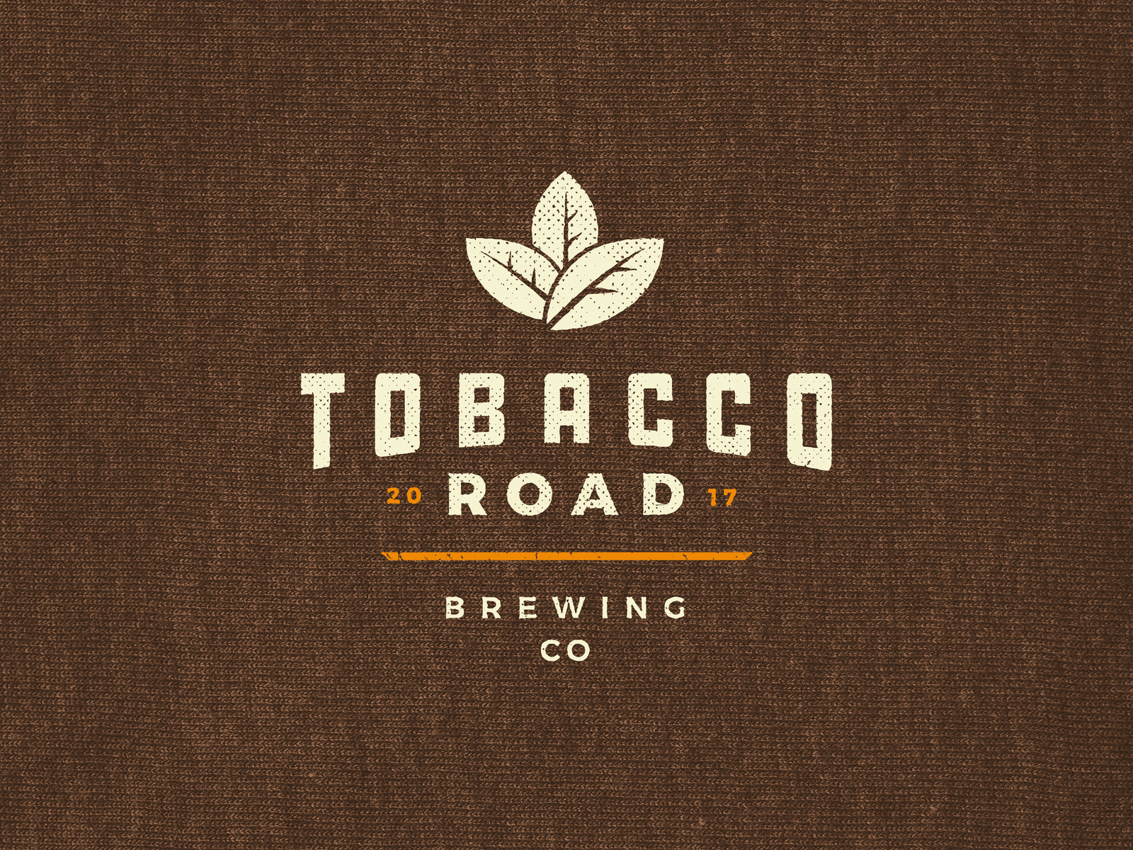 Tobacco Road Brewing - t shirt distress (brown) by Jon Cain on Dribbble