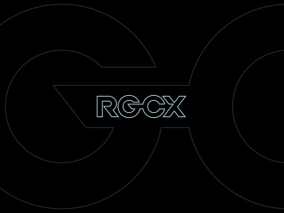 RGCX logo exploration design icon logo type typography vector