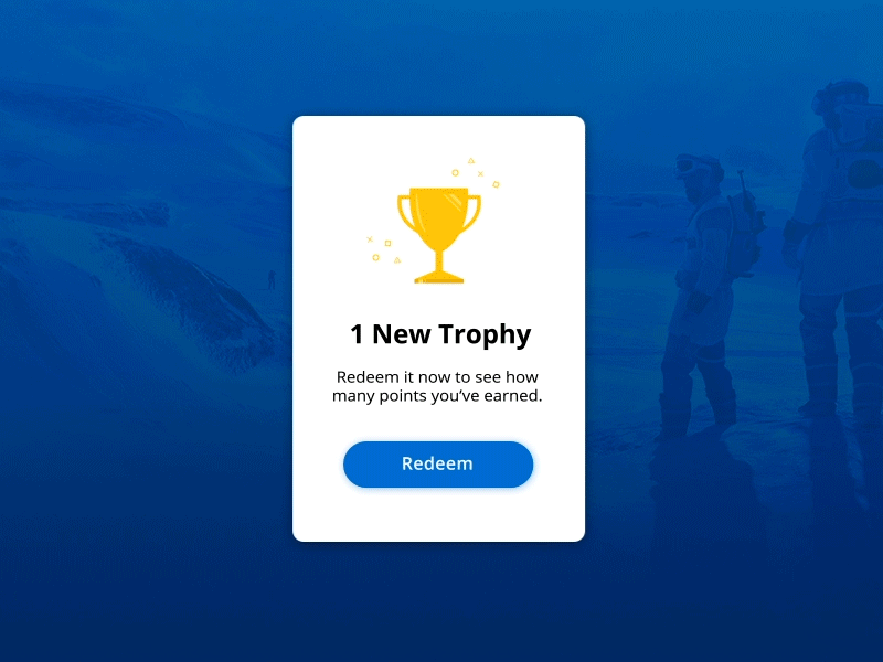 PlayStation Trophy Rewards Concept