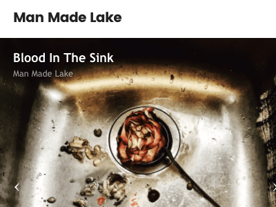 Man Made Lake Band Website mobile music web
