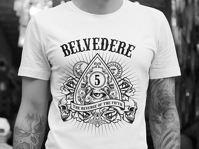 T shirt artwork - Belvedere Punk-rock band