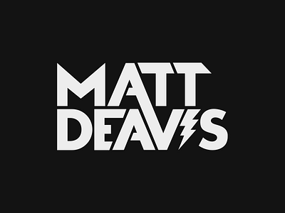 Matt Deavis DJ Logo design dj logo music