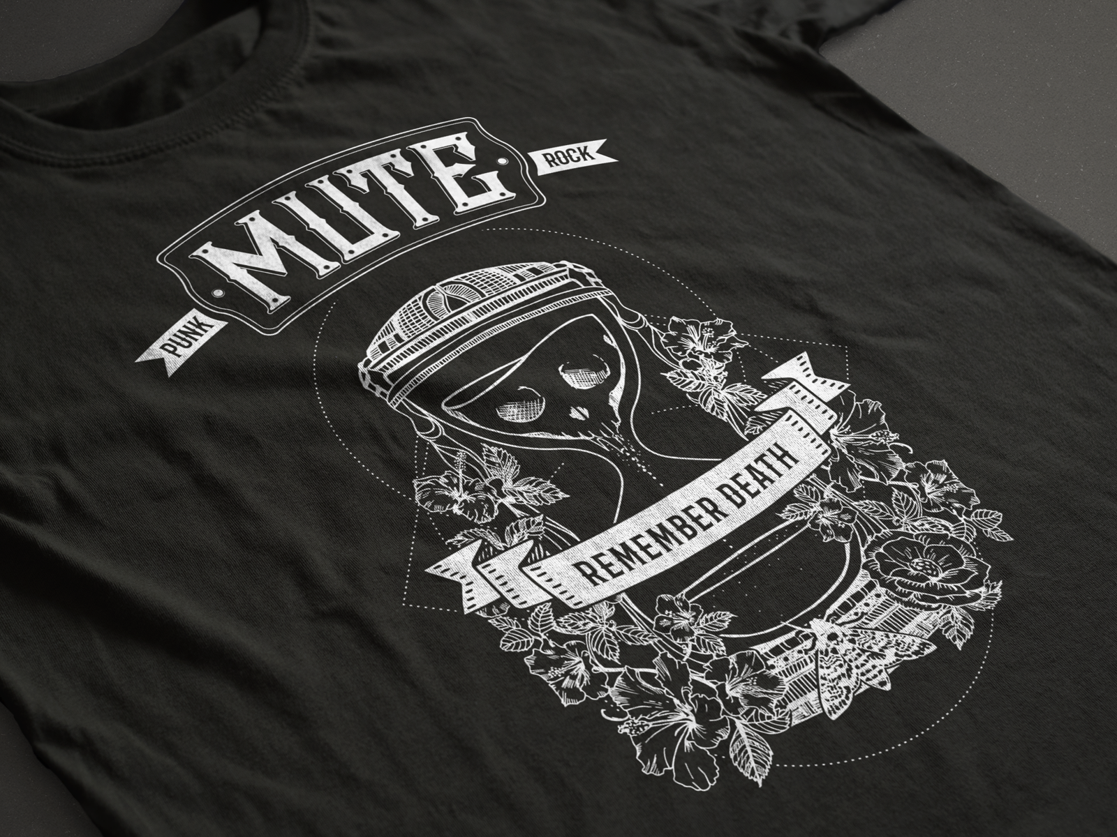 MUTE Punk-Rock - Official T-shirt by Kerosene Design on Dribbble