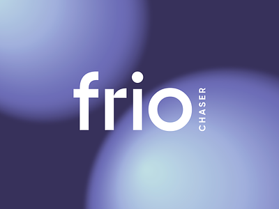 Logotype for Frio Chaser abstract beverage blurry brand identity branding design gradient identity design logo mark space spheres trademark type typography visual elements visual identity