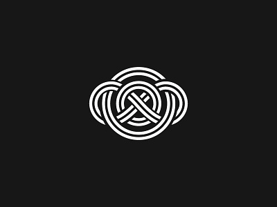 Logo Infinity Planet black branding bright circle design identity infinity logo planet space symbol vector