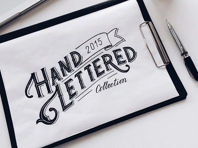 HAND LETTERING COLLECTION 2015 badge behance hand lettering lettering logo minimalistic modern print retro type typography vintage