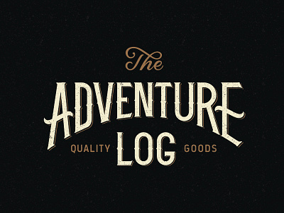 Adventure Log cover adventure cover handlettering handmade lettering logo logotype mark sign travel type typography