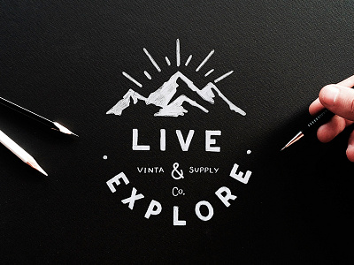 Live & Explore Sketch adventures canyon clean explore illustration lettering mountains outdoors sketch travel