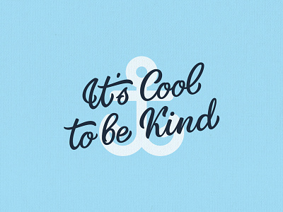 It's cool to be kind