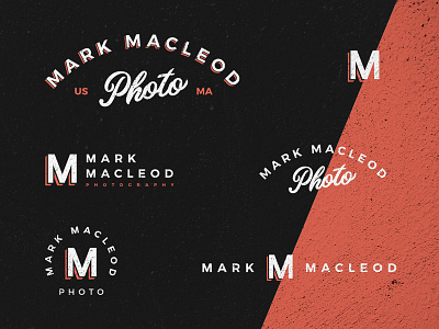 Mark MacLeod Personal Branding badge boston branding lettering logo monogram photo shadow sign sign painters typography usa