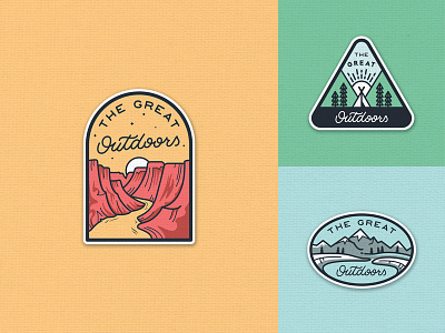 The Great Outdoors Patches Set
