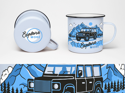 Explore More Mug adventures campfire mug clouds defender illustration landrover lettering lineart mountains offroad outdoor outline