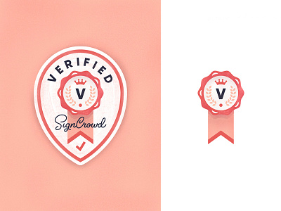 Verified Label awards badge crown icon illustration label rewards stamp verification verified