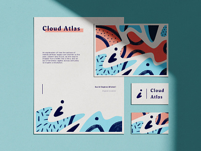 Cloud Atlas atlas brand identity branding cloud design film identity pattern story typography