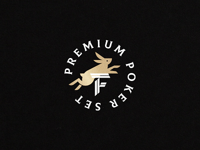 Fortune Poker Set on Behance badge branding design illustration logo logomark monogram poker rabbit type typography