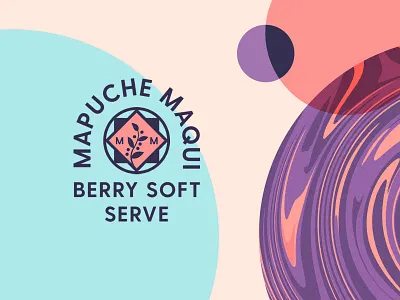 Brand Exploration abstract acai berry branding design geometry healthy illustration liquid logo maqui mark packaging pattern powder soft soft serve texture type typogaphy