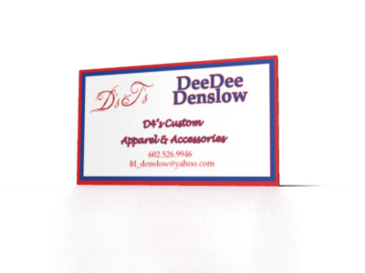 D's T's Business Card business card