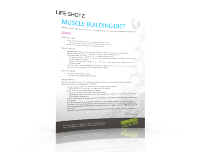 Muscle Building Diet diet flyer muscle
