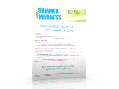 Summer Madness Flyer