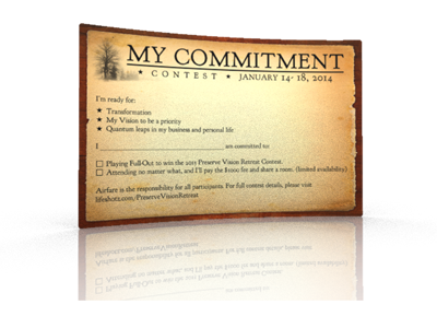 Commitment contest form