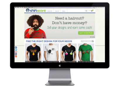 ShirtScore shirtscore website redesign