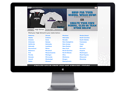 Spirit School Apparel re design spirit school update web website designs